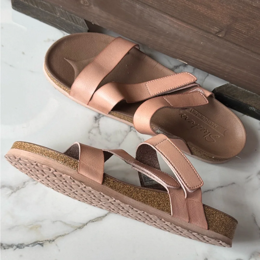 Skechers Arch Comfort strappy sandals for women (nude pink)- Size 9 - Picture 4 of 9